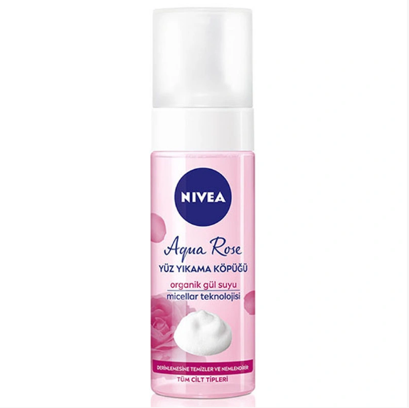 Nivea Aqua Rose Organik Gül Suyu İçeren Yüz Yıkama Köpüğü 150 ml