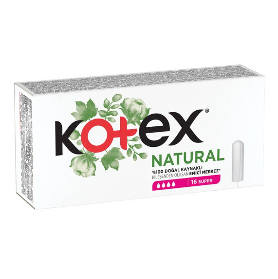 Kotex Natural Süper Tampon - 16'lı