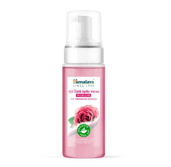 Himalaya Gül Özlü Işıltı Veren Micellar Yüz Temizleme Köpüğü 150 ml