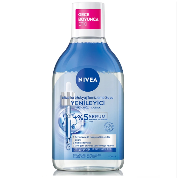 Nivea Serum İçerikli Yenileyici Micellar Makyaj Temizleme Suyu 400 ml