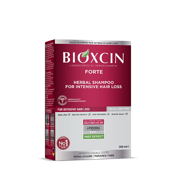 Bioxcin Forte Saç Dökülmesine Karşı Bitkisel Şampuan Tüm Saç Tipleri 300 ml