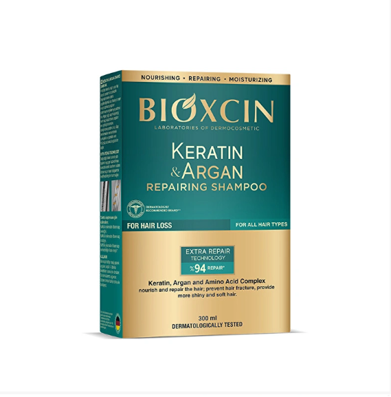 Bioxcin Keratin & Argan Onarıcı Şampuan 300 ml