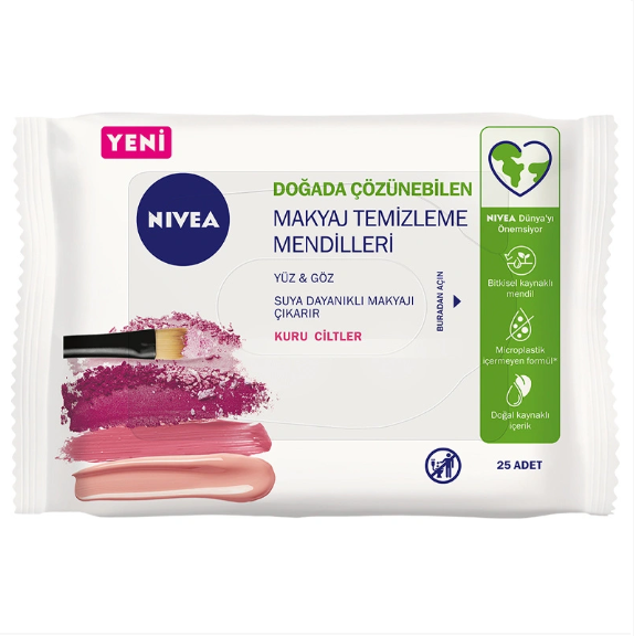 Nivea Makyaj Temizleme Mendili Yüz ve Göz Normal Ciltler için 25li