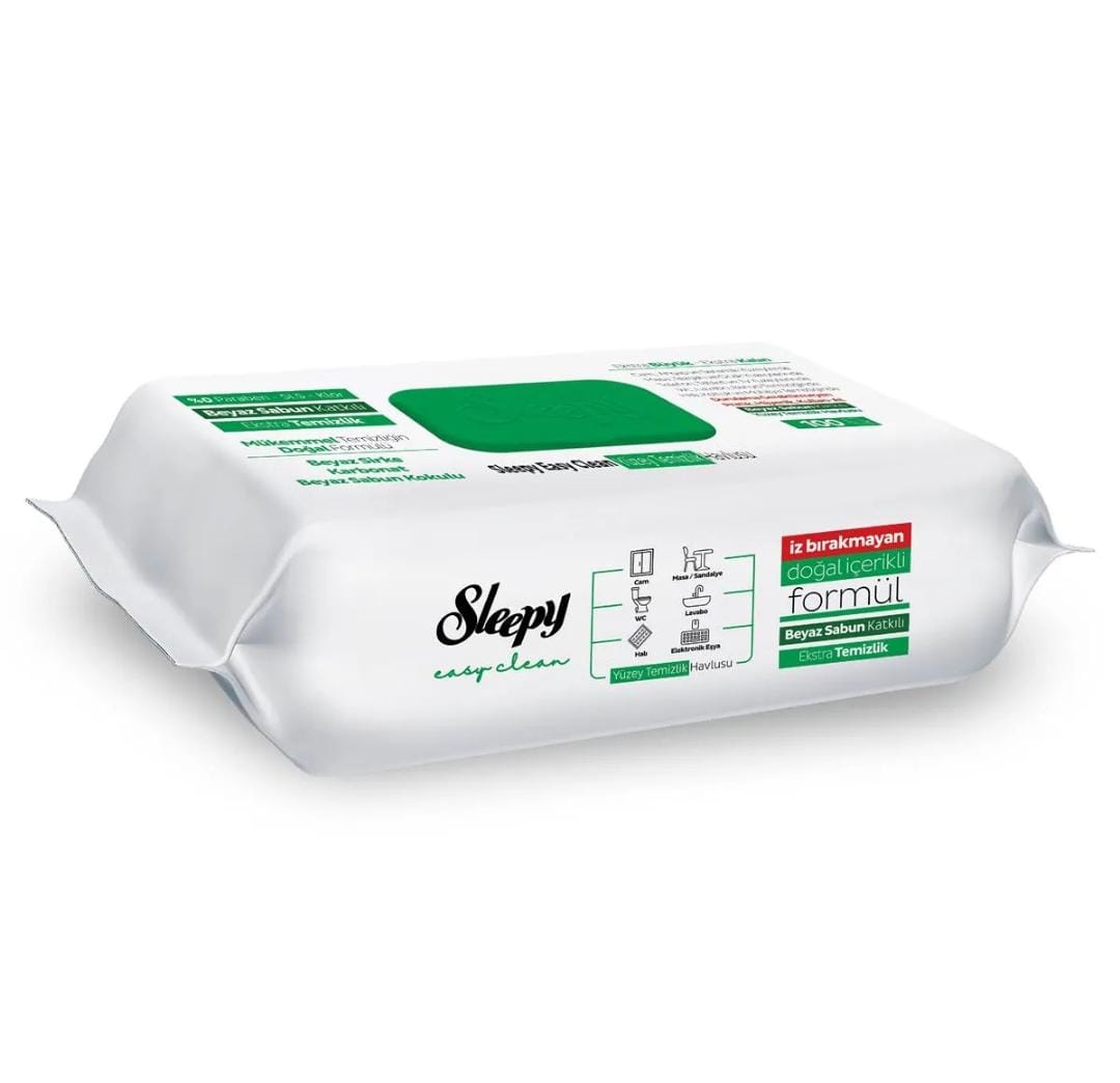 Sleepy Easy Clean Yüzey Temizlik Havlusu 100'lü