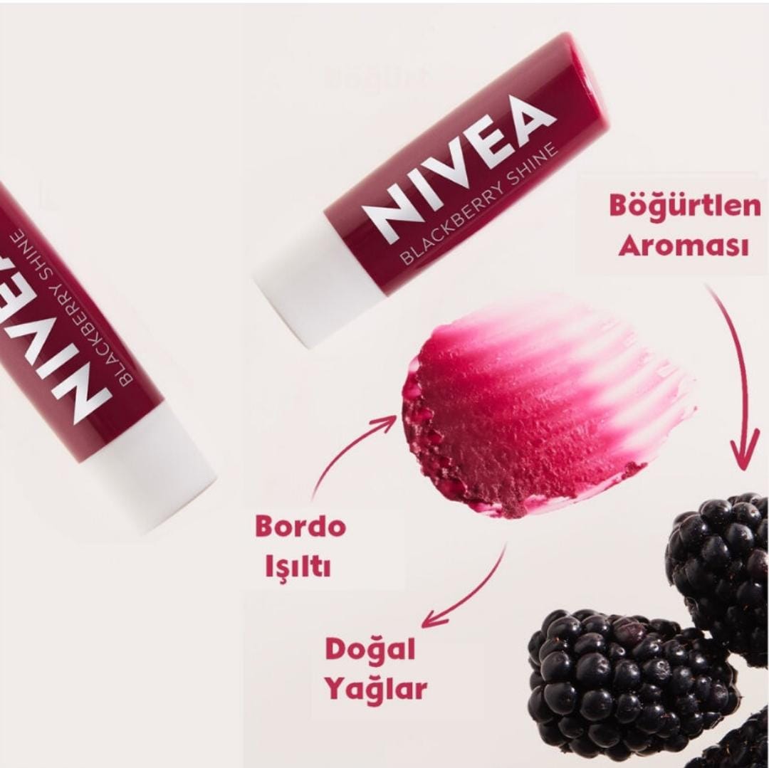 Nivea Böğürtlen Dudak Bakım Kremi 4,8 gr