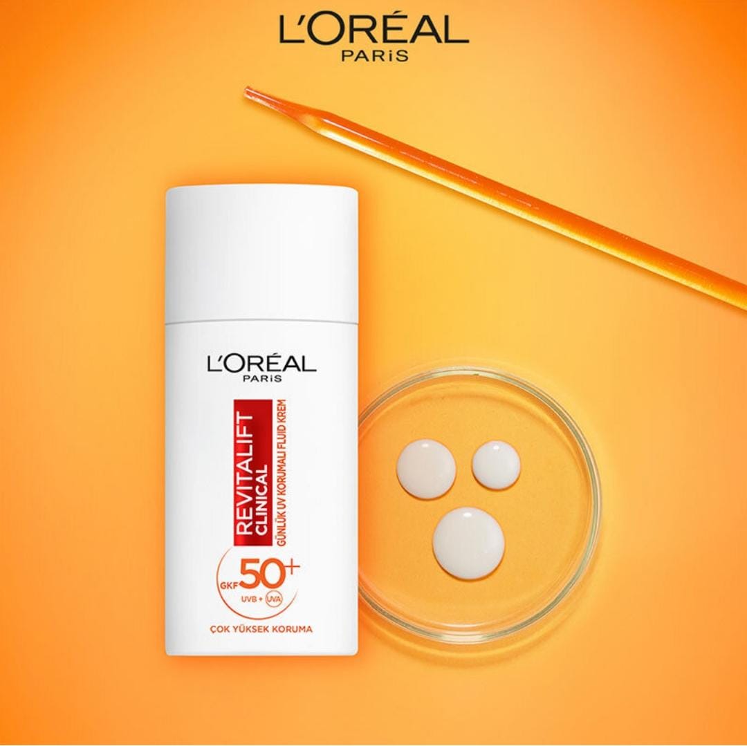 Loreal Paris Revitalift Clinical SPF 50+ Günlük Yüksek UV Korumalı Yüz Güneş Kremi 50 ml